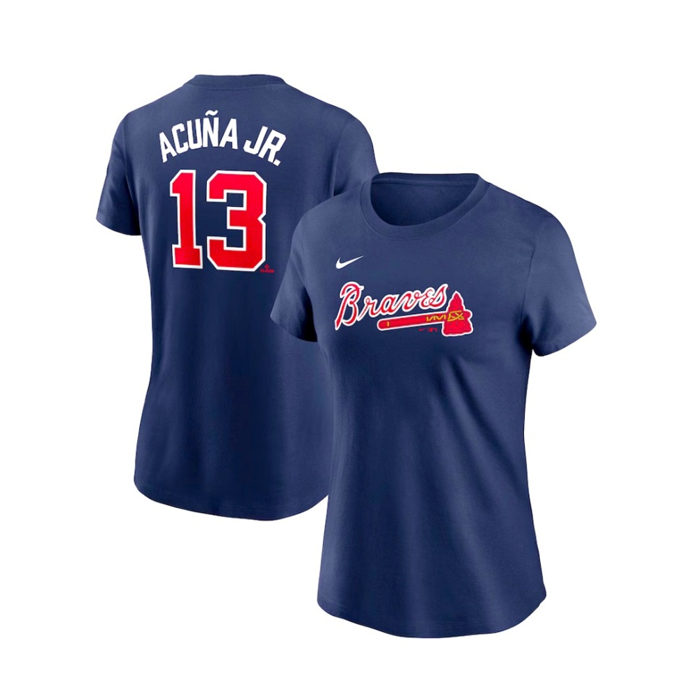 NWOT MLB Nike Ronald Acuña Jr. Atlanta Braves Fuse Women’s MLB T-shirt SZ XXL
